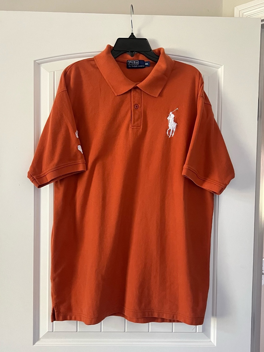 Polo Ralph Lauren burnt orange polo shirt cotton size 3XL